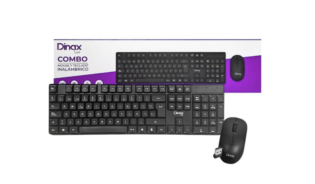 Kit Inalámbrico Teclado + Mouse - Dinax