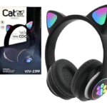 Auricular Vincha Inalámbrico Bluetooth VIM-23 Gatito LED