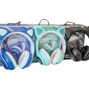 Auricular Vincha Inalámbrico Bluetooth con Diseño de Gatito Con Luces Led