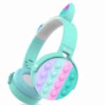 Auricular a Bluetooth Pop It Con Orejitas y Luces Led, Dale Brillo a Tu Entretenimiento