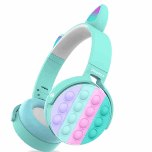 Auricular a Bluetooth Pop It Con Orejitas y Luces Led, Dale Brillo a Tu Entretenimiento