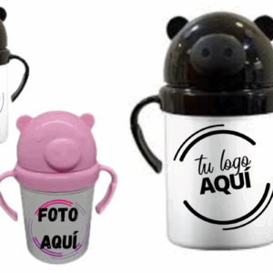 Jarra Con Tapa Polímero Sublimable Diseño Animal - Resistente Calidad