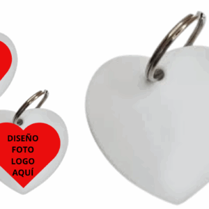 Llavero En Forma De Corazón Polímero Sublimable