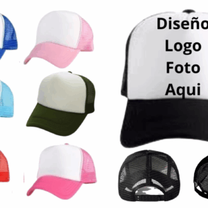 Gorra Trucker Con Frente Blanco Para Sublimar