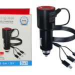 Cargador Rápido Auto 3.6A (3 en 1)