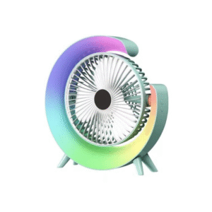 Ventilador de Mesa con Luz RGB