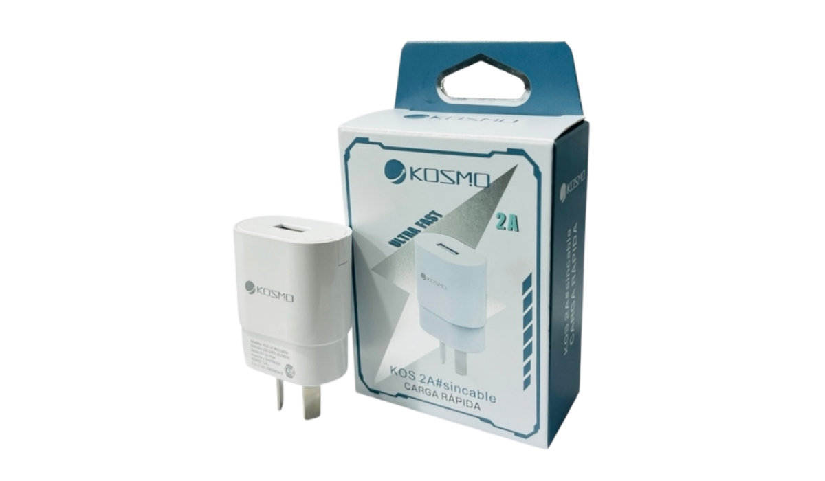 Cabezal de Cargador USB 2A - Kosmo