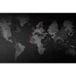 Mouse Pad Largo con Diseño Mapa Mundi