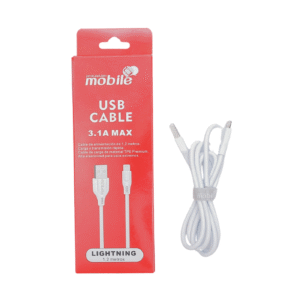 Cable USB Mobile con Ficha Lightning (iPhone) 1.2 Metros - Carga Rápida