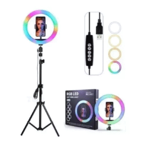 Aro de Luz Led RGB + Trípode - Incluye Luces Clásicas