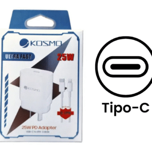 Cargador Rápido Kosmo 25W (Tipo C)