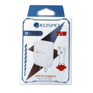 Cargador 25w Lightning (iPhone) Kosmo – Carga Rápida