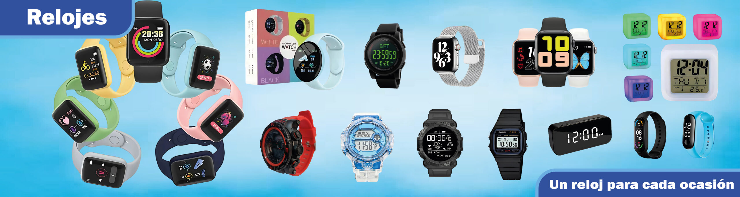 Relojes Banner Venta Mayorista
