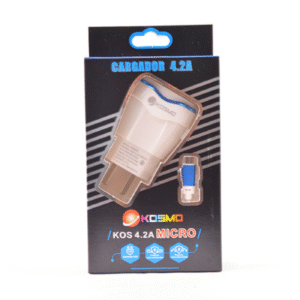 Cargador 4.2A Lightning (iPhone) Kosmo – Carga Rápida