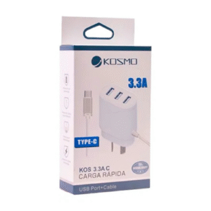 Cargador Kosmo 3.3A USB - Carga Rápida