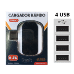 Cabezal Rápido Digicell 6.4A (USB+C)
