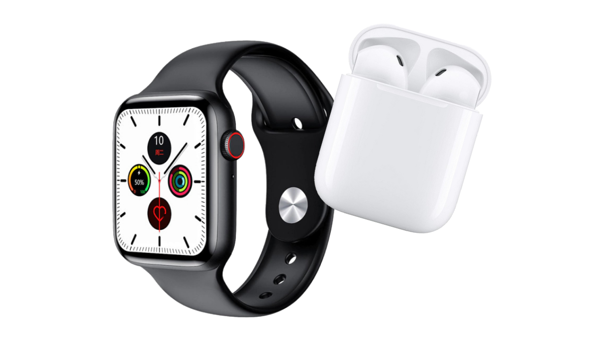 Reloj Smartwatch + Auricular i12 - 2 Mallas