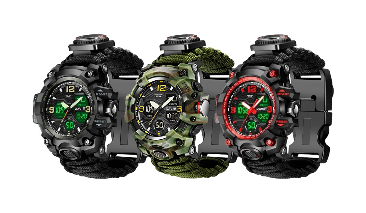 Reloj Deportivo Digital Militar con Brújula