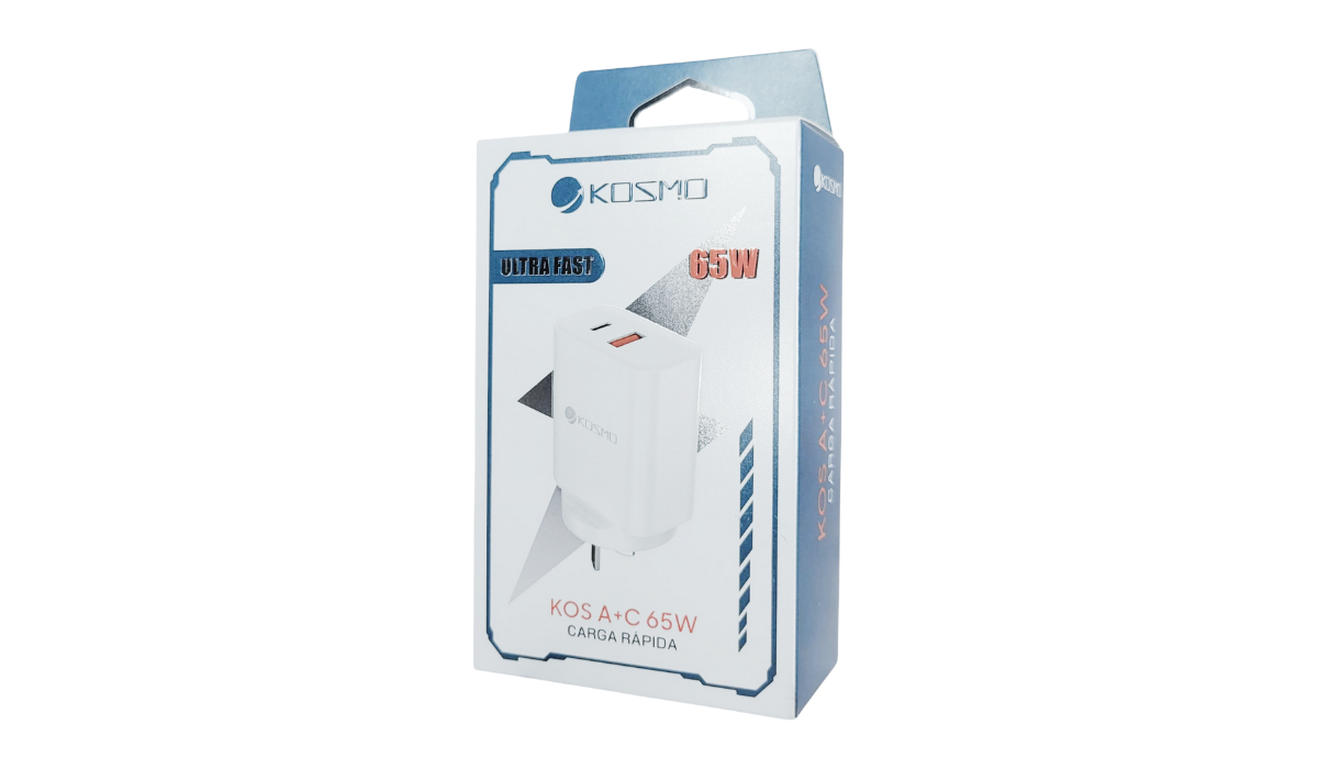 Cabezal Rápido Kosmo 65W (USB+C)