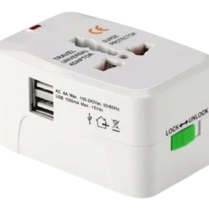 Adaptador de Corriente Viajero con USB