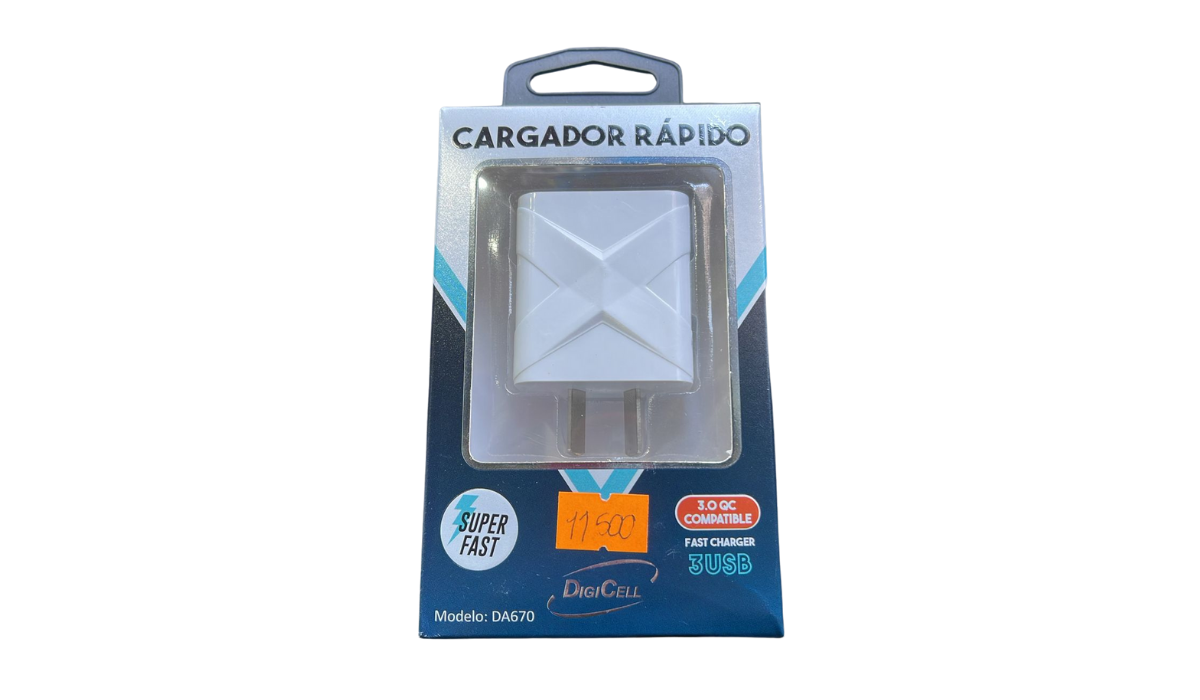 Cargador Rápido Digicell 3.0A (Tipo C)