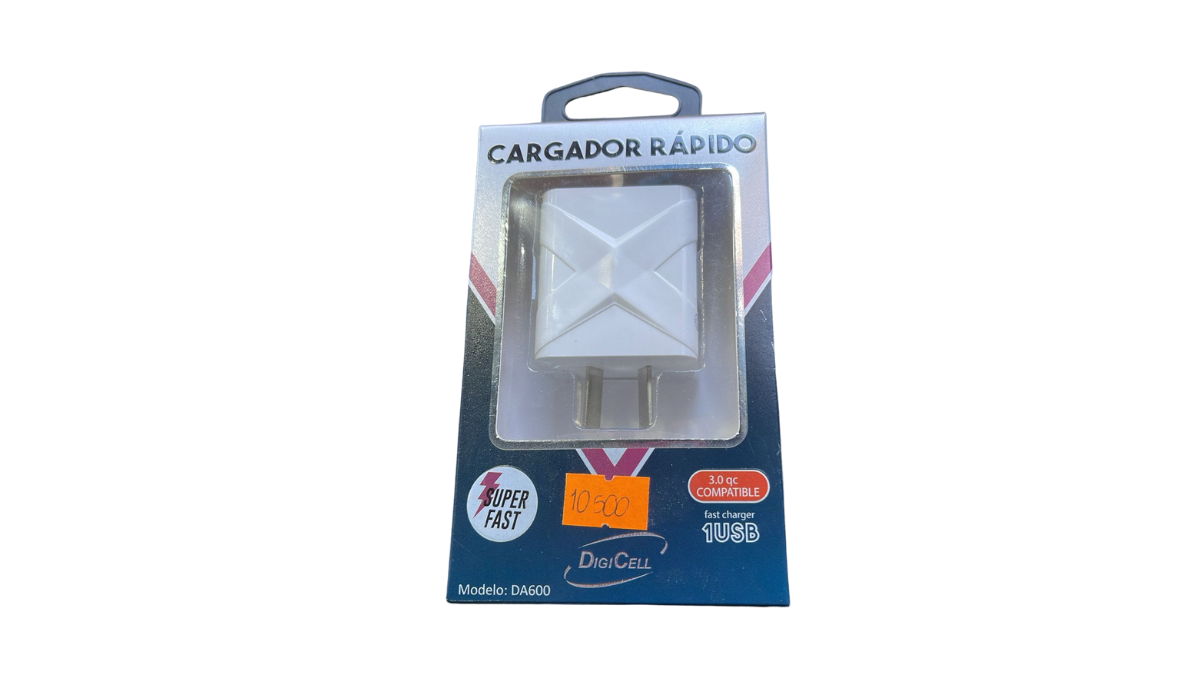 Cargador Rápido Digicell 1USB (Tipo C)