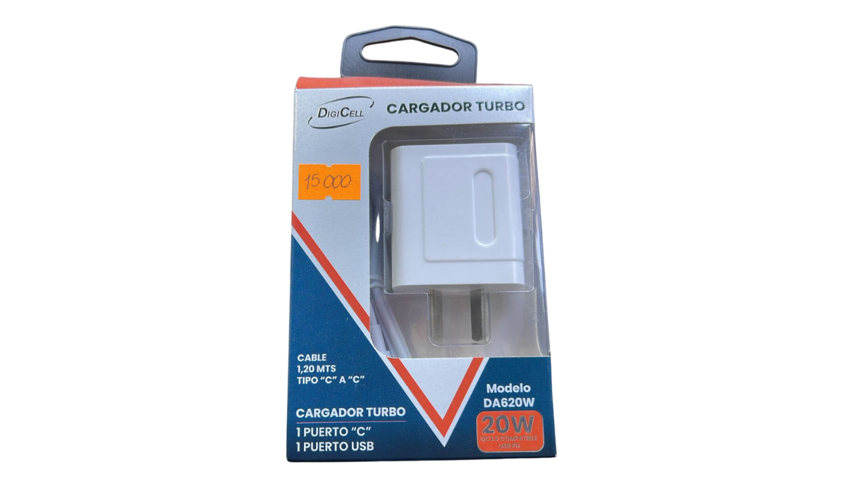 Cargador Rápido Digicell 20W (Tipo C)