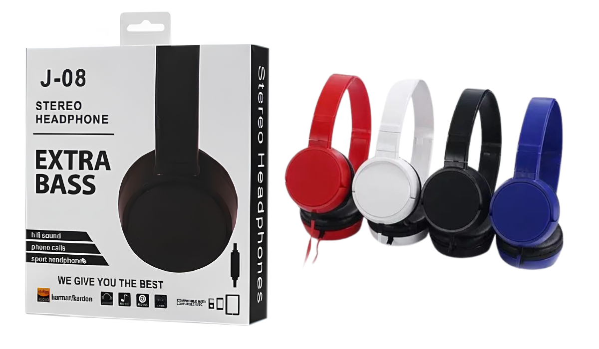 Auricular Vincha con Cable J-08